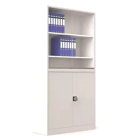 180'lik Yarım Cam Kapaklı Metal Dosya Dolabı